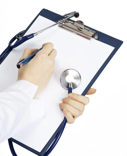 Medical doctor with stethoscope — Stock Photo, Image