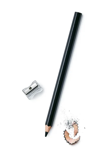 Pencil and sharpener — Stock Photo, Image