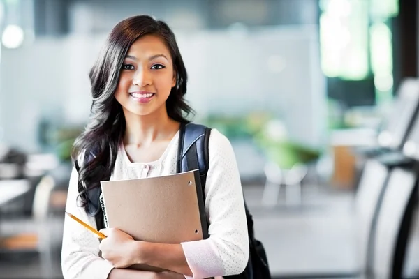 Aziatische college student — Stockfoto