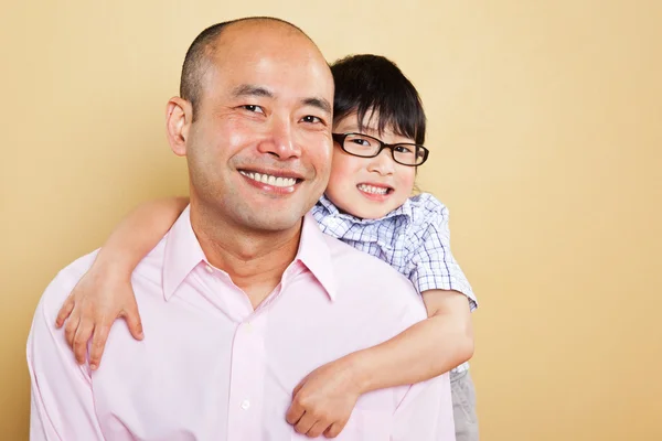Azji ojciec i syn — Zdjęcie stockowe