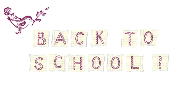 Back to school banner — Stock Vector