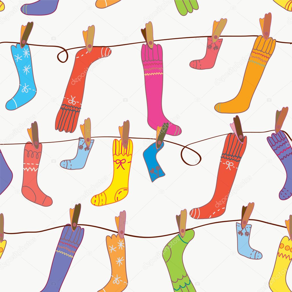Socks seamless funny wallpaper