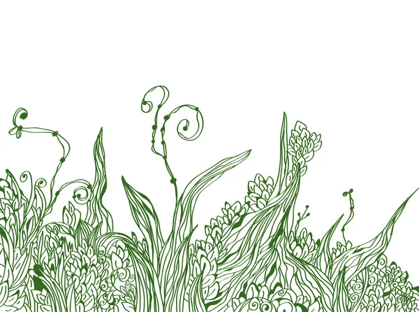 花の枠線のグラフィックの背景 — ストックベクタ