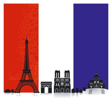 France with Flag clipart