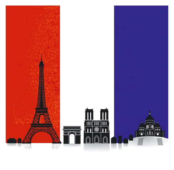 Fransa bayrağı — Stok Vektör