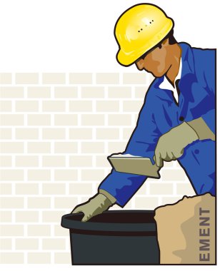 Masons at work clipart