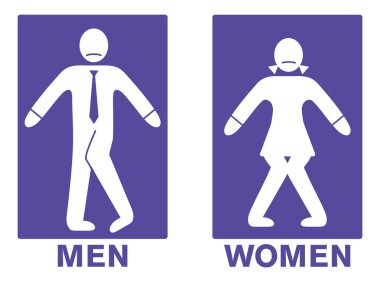 Toilet sign clipart