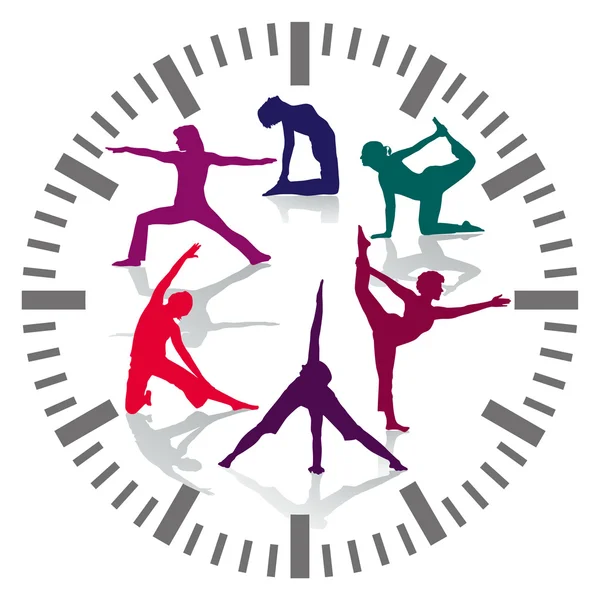 Часы работы спортзала — стоковый вектор
