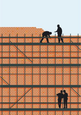 Wall and scaffolding clipart