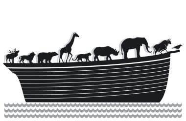 Ark and animals clipart