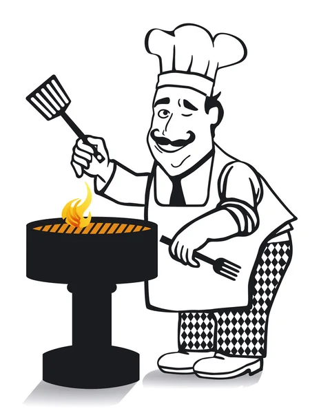 Le chef cuisinier — Image vectorielle