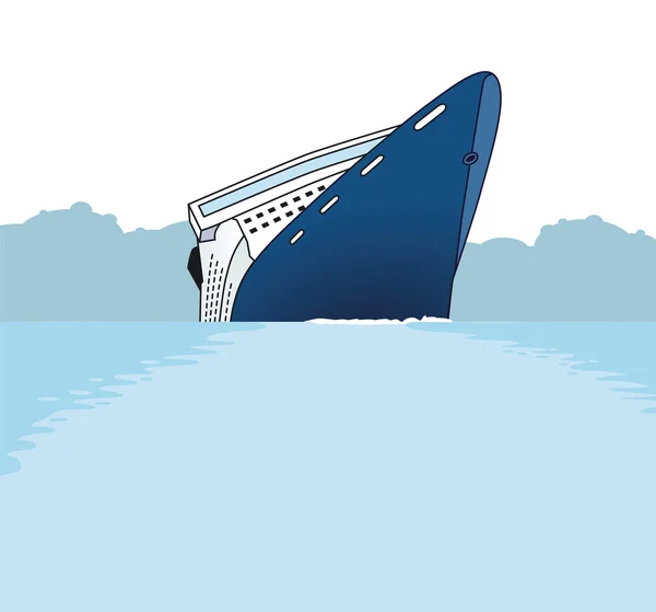 Épave de navire — Image vectorielle