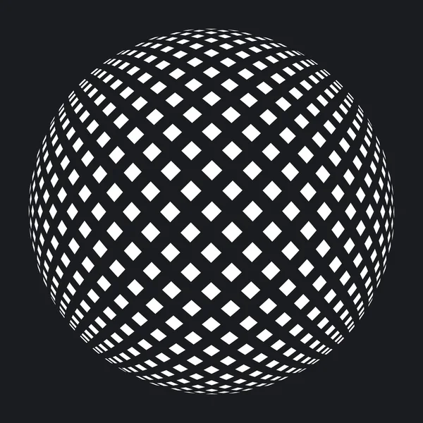 Кулькова сітка на чорному — стоковий вектор