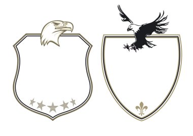 Coat of Arms with eagles clipart