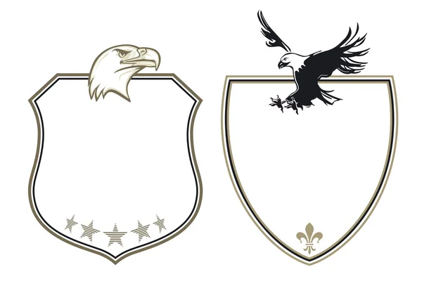 Wappen mit Adlern — Stockvektor