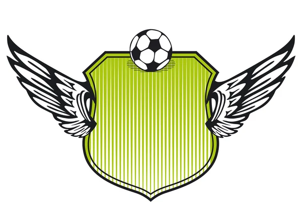 Soccer shield — Stock Vector