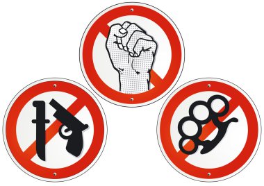 No violence no weapons clipart