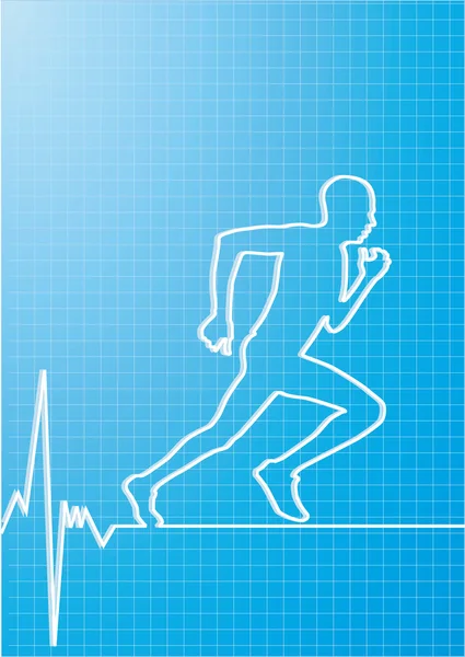 Correr sano — Vector de stock