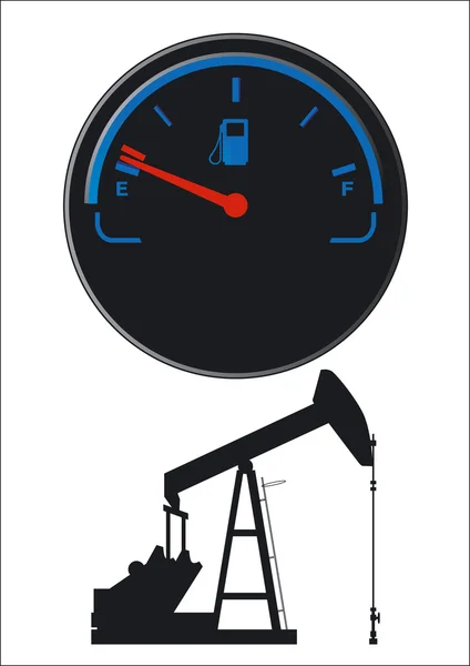 Medidor de combustible de petróleo — Archivo Imágenes Vectoriales