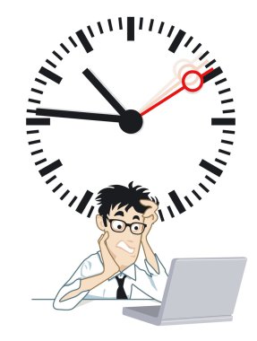 Frustrating time clipart