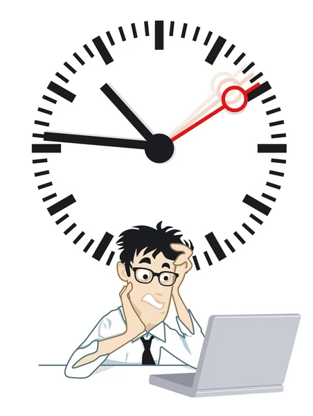 Frustrating time — Stock Vector