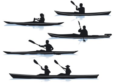 Kayakin clipart