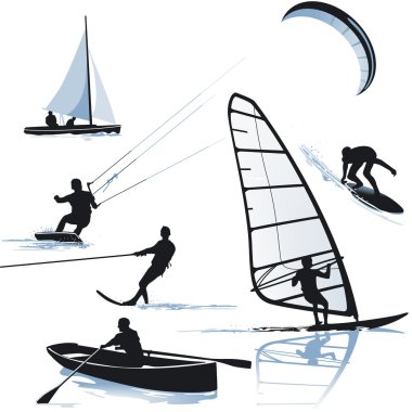 Water sports clipart