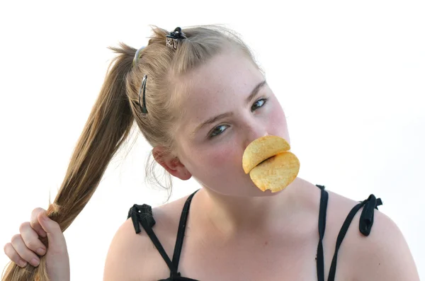 Chips y quieres — Foto de Stock