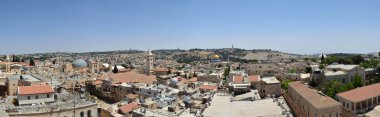 The roofs of ancient Jerusalem clipart