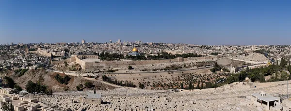 Panorama della città vecchia Gerusalemme — Foto Stock