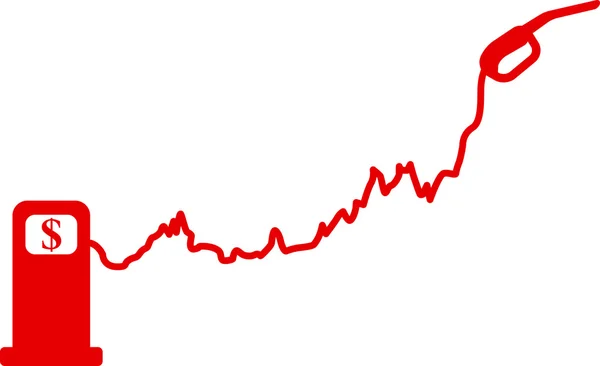 Hausse de prix de l'essence — Image vectorielle