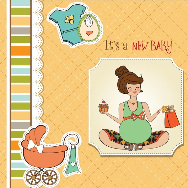 Tarjeta de ducha de bebé — Foto de Stock