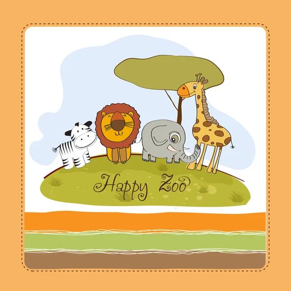 Happy zoo — Stock Photo, Image