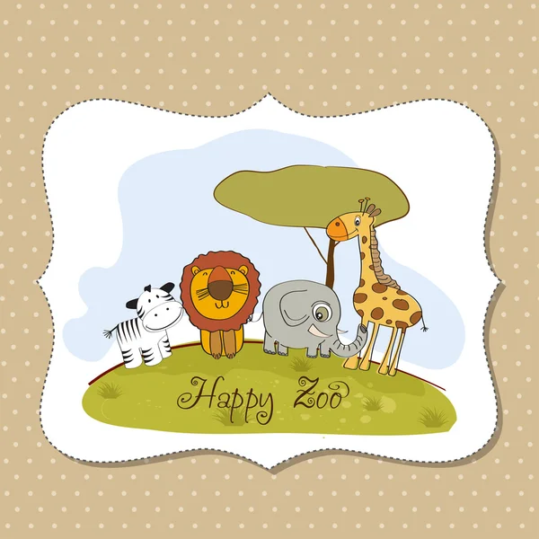 Szczęśliwy zoo — Zdjęcie stockowe