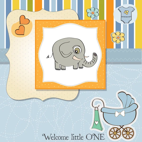 Yeni bebek çocuk duş kartı — Stok fotoğraf