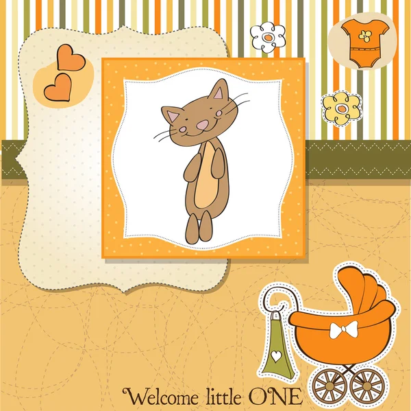 Nueva tarjeta de ducha de bebé — Foto de Stock