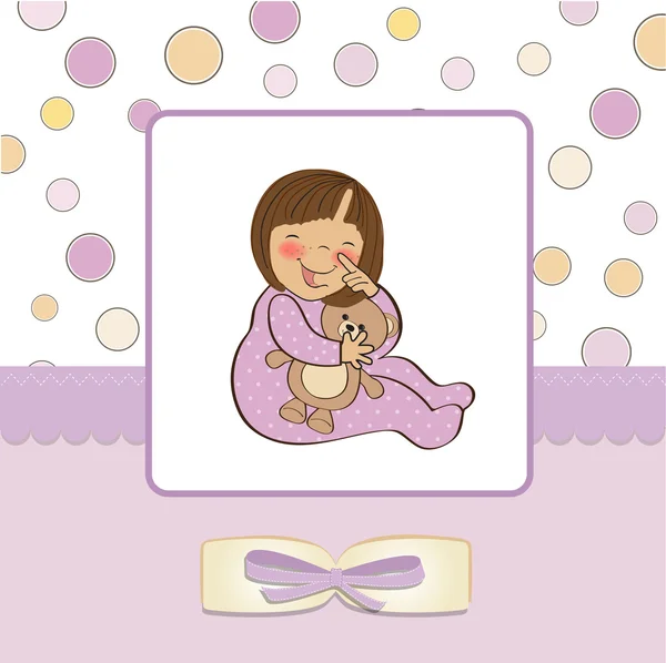 Welcome new baby girl — Stock Photo, Image