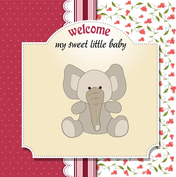 Cartão de anúncio do bebê romântico — Fotografia de Stock