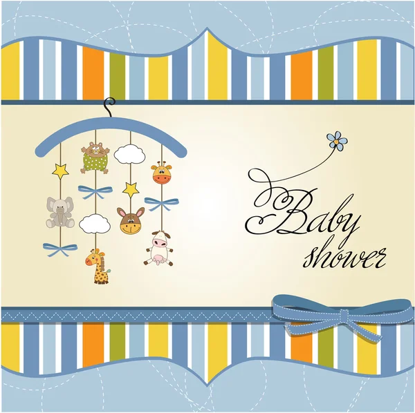 Welcome baby announcement card — Stock Photo, Image