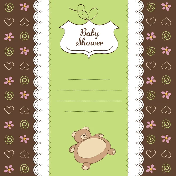 Romantyczny baby shower card — Zdjęcie stockowe