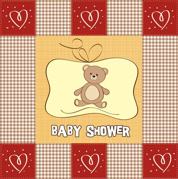 Tarjeta de ducha romántica bebé — Foto de Stock