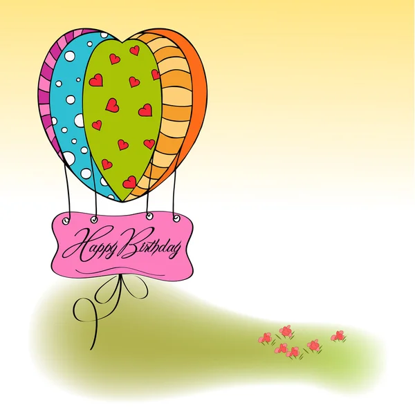 Födelsedag ballong — Stockfoto