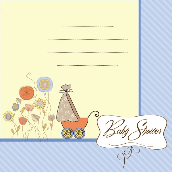 Bebê chuveiro convite cartão — Fotografia de Stock