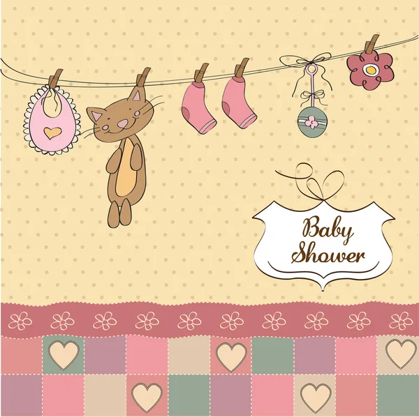 Babyduschkarte — Stockfoto