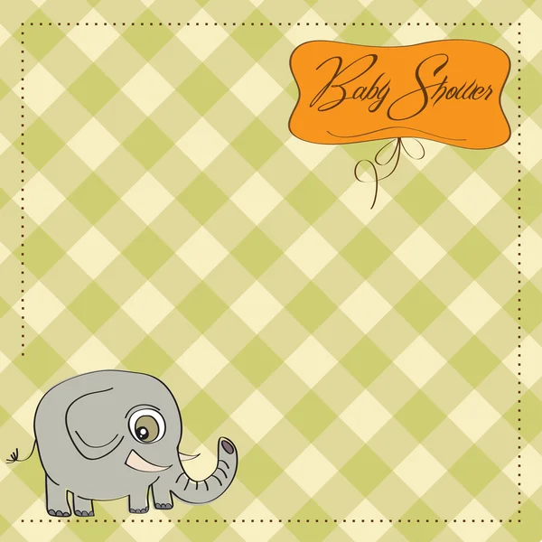 Romantische Baby-Ankündigungskarte — Stockfoto