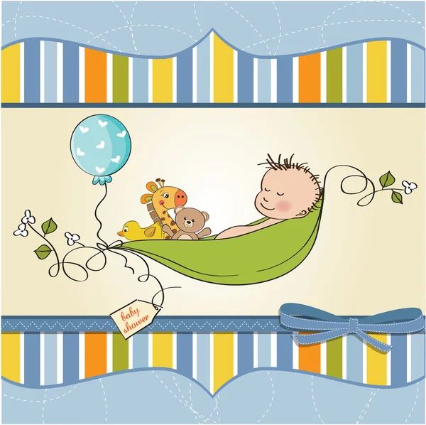 Bebek çocuk annoncement kartı — Stok fotoğraf