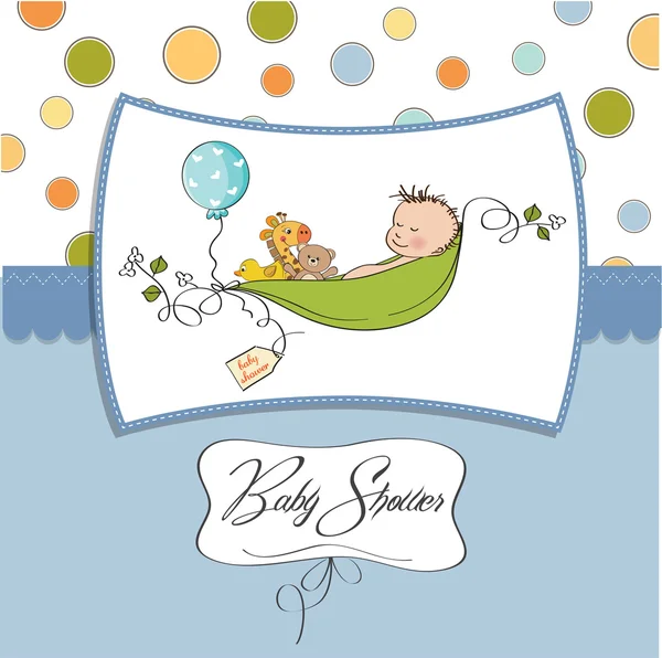 Baby boy sorsolás kártya — Stock Fotó