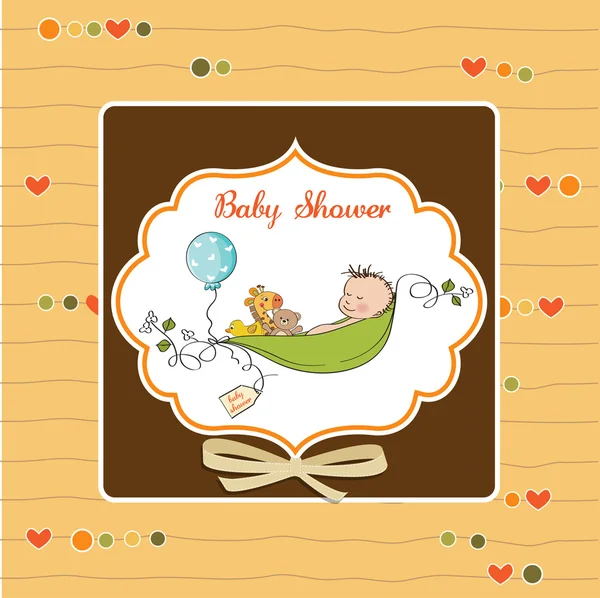 Baby boy annoncement card — Stock Photo, Image