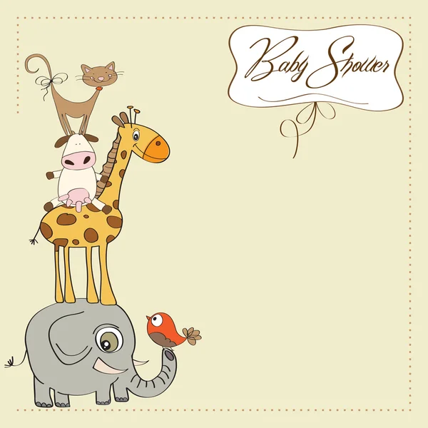 Baby shower kort — Stockfoto