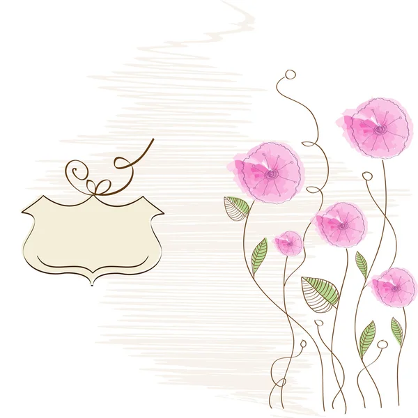 Romantischer Hintergrund mit rosa Blume — Stockfoto